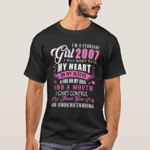 I M February Girl 2007 Funny 15th Birthday 15 Yea T-Shirt