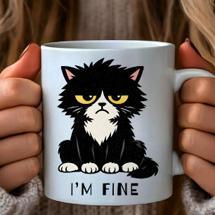 I’m Fine - Funny cat mug