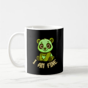 I’m Fine Panda Cartoon Funny Everyday Mood Coffee Mug