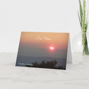 I’m Free, Condolence Greeting Card