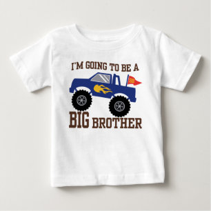 I’m Going To Be A Big Brother Monster Truck Baby T-Shirt