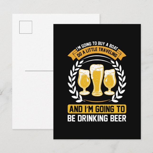  I m going to be drinking beer Invitation Postcard (Front/Back)