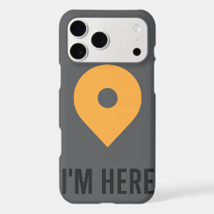  “I’m Here – Minimal Location Pin Sticker 