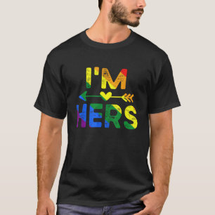 I m Hers She s Mine Matching LGBT Pride Lesbian Co T-Shirt