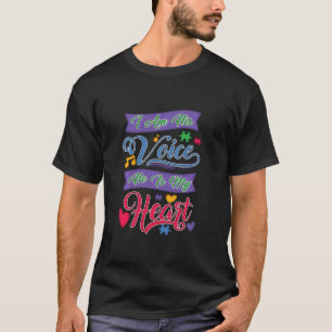 I M His Voice He Is My Heart Autism Mum Autistic T-Shirt