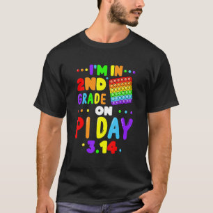 I M In 2nd Grade On Pi Day 3 14 Pi Math Teacher Ki T-Shirt