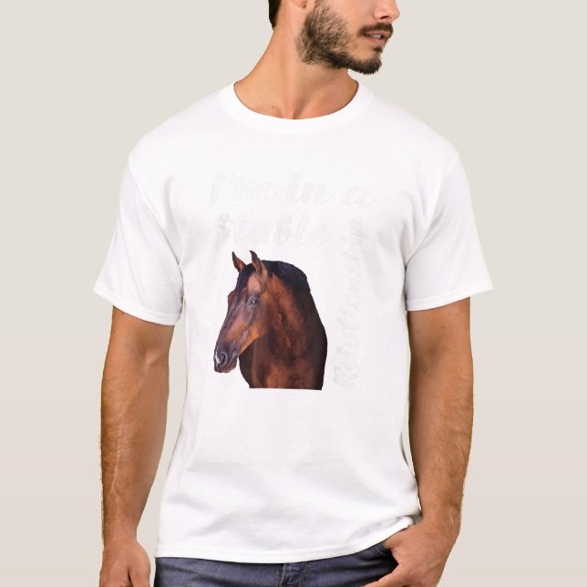 I m In a Stable Relationship T Shirt (Front)
