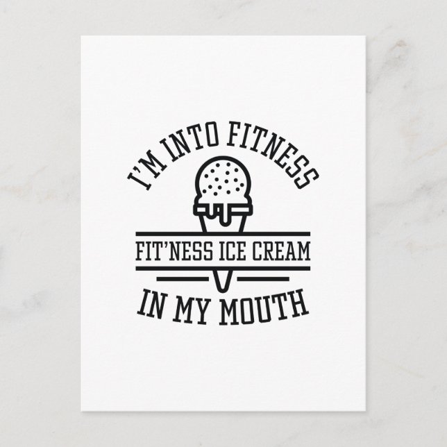 I’m Into Fitness Postcard (Front)
