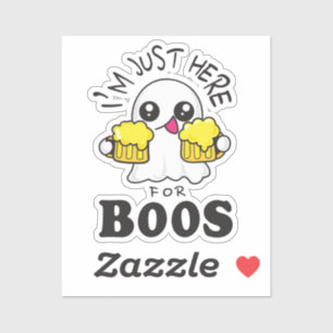 I 'm Just Here for Boos Classic Round Sticker