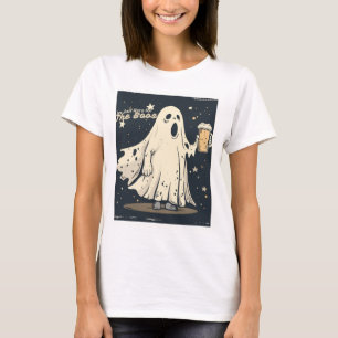 I’m Just Here for the Boos – Funny Drinking Ghost T-Shirt