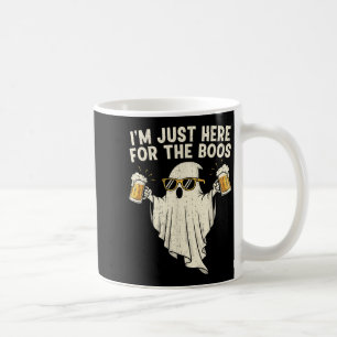 I’m Just Here For The Boos Funny Ghost Beer Funny Coffee Mug