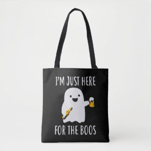 I m just here for the boos halloween tote bag