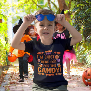 I’m Just Here for the Candy!  Kids’ T-Shirt
