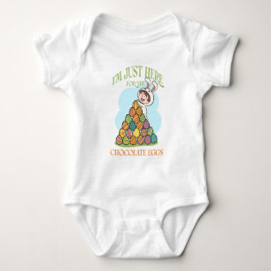 I’m Just Here for the Chocolate Eggs – Funny Easte Baby Bodysuit