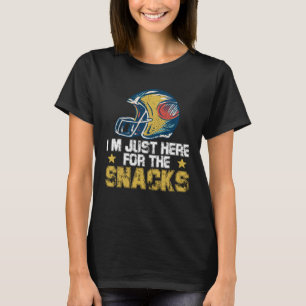 I m Just Here For The Snacks American Football 8 T-Shirt