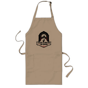 I’m just here for the snacks long apron