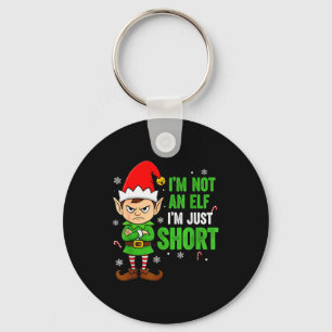 I’m Just Short Funny Elf Christmas Key Ring