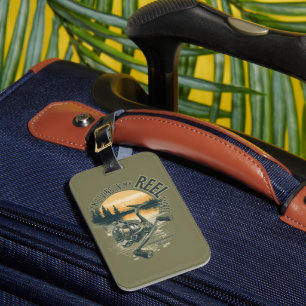 I’m Living in My Funny Fisherman Gift Luggage Tag