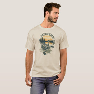 I’m Living in My Reel World Fishing lake T-Shirt