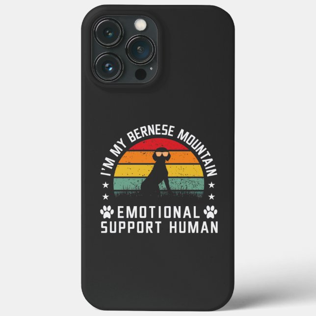 I’m my Bernese Mountain dog emotional support man Case-Mate iPhone Case (Back)