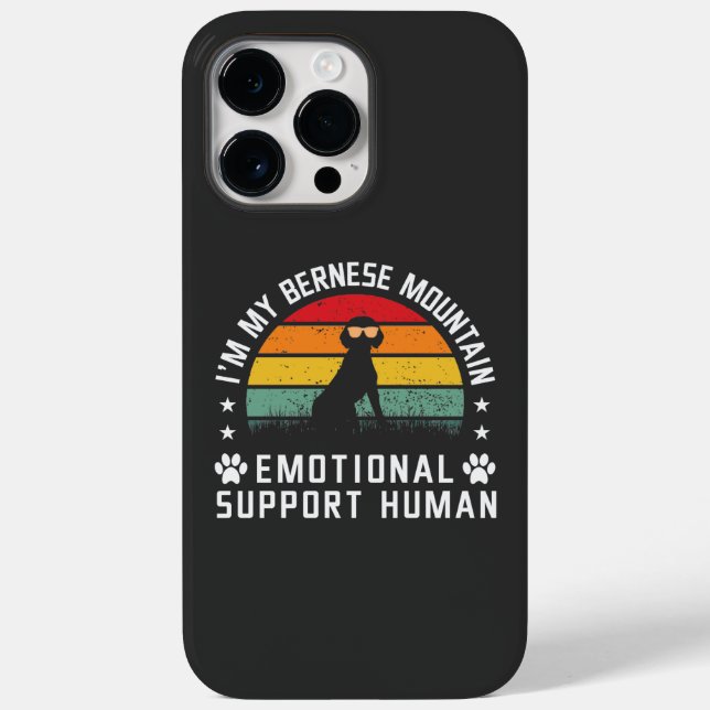 I’m my Bernese Mountain dog emotional support man Case-Mate iPhone Case (Back)