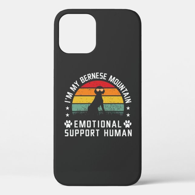 I’m my Bernese Mountain dog emotional support man Case-Mate iPhone Case (Back)