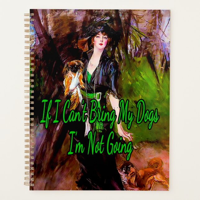 I’m not going, a Painting by Giovanni Boldini  Planner (Front)