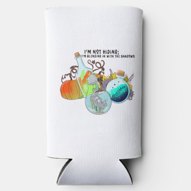 I’m not hiding; I’m blending in funny Seltzer Can Cooler (Front)