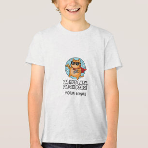 I’m Not Lazy, I’m on Pause – Gamer Cat Tri-Blend Shirt
