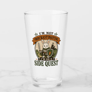 I’m Not Procrastinating Side Quest Rabbit Knight Glass