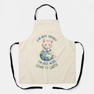 I’m Not Short, Just Down to Earth – Cute Cat Apron