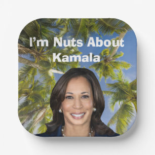 I’m Nuts About Kamala Paper Plate