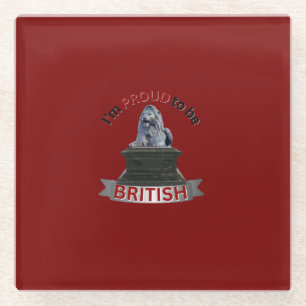 I’m Proud to be British Glass Coaster