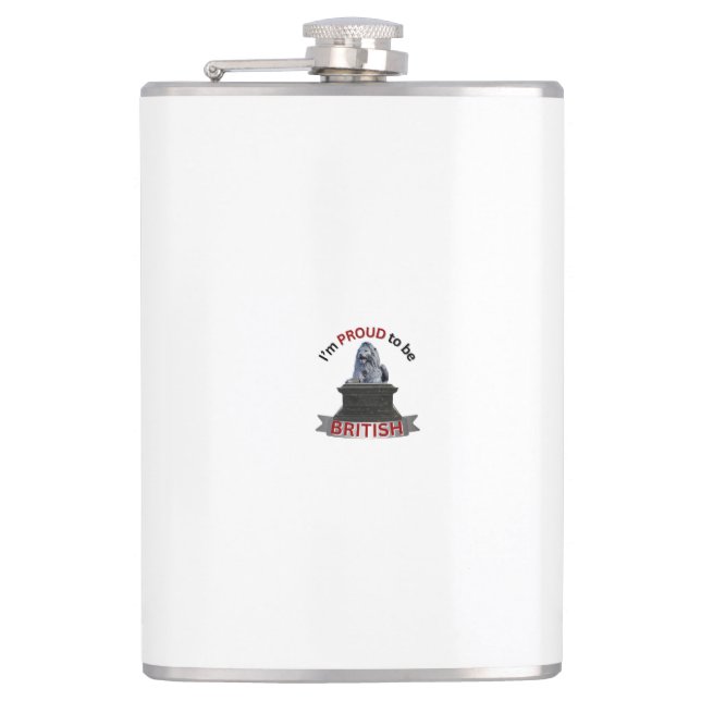 I’m Proud to be British Hip Flask (Front)