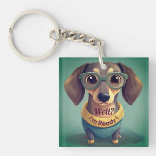 “I’m Ready” Square Keychain