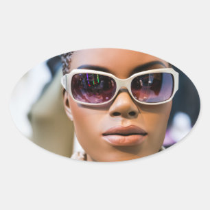 I’m real beautiful oval sticker