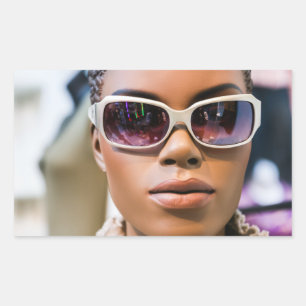 I’m real beautiful rectangular sticker