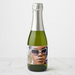 I’m real beautiful sparkling wine label
