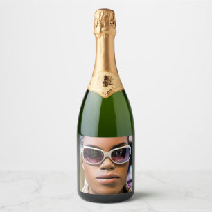 I’m real beautiful sparkling wine label