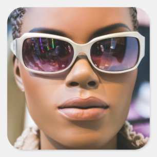 I’m real beautiful square sticker