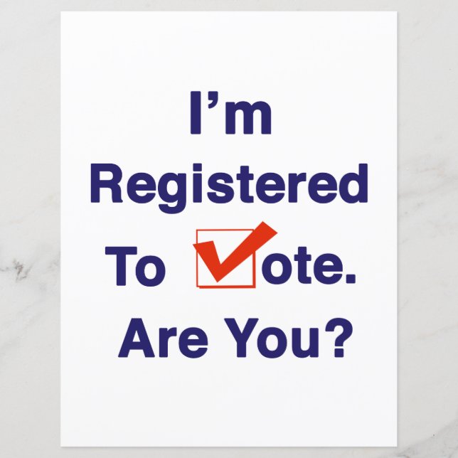 I’m Registered to Vote (Front)