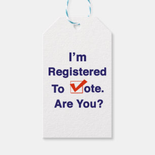 I’m Registered to Vote 2024 Gift Tags