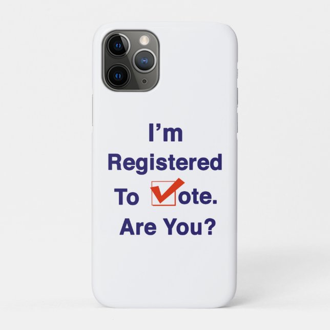 I’m Registered to Vote 2026 Case-Mate iPhone Case (Back)