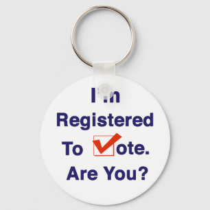 I’m Registered to Vote 2026 Key Ring
