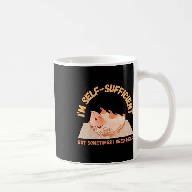 I’m Self-sufficient But Sometimes I Need Help  Coffee Mug (Right)