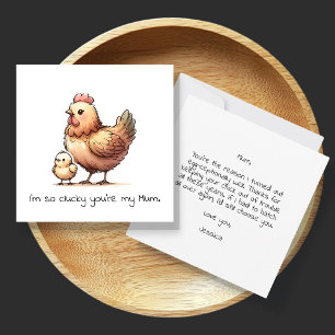I’m So Clucky You’re My Mum Funny Mother's Day Card