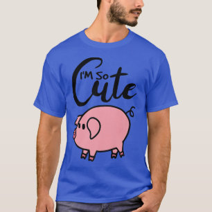 I`m So Cute Pig I Sweet Pig I Kids Pig Premium T-Shirt