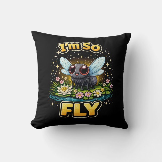 I’m So Fly Cushion (Front)