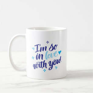 I’m So In Love With You Navy & Aqua Mug