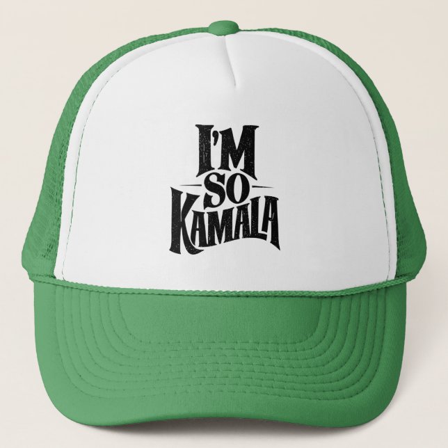 I’m so Kamala Brat Green Meme  Trucker Hat (Front)